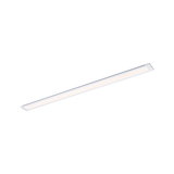 Schlanke weiße LED-Deckenleuchte aus Aluminium mit warmweißem Licht für moderne Innenräume