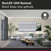 MaxLED 1000 basisset met neutraal witte LED-strips en voeding voor eenvoudige kamerverlichting
