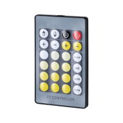 Gray CT controller with colorful buttons for controlling LED light colors and effects