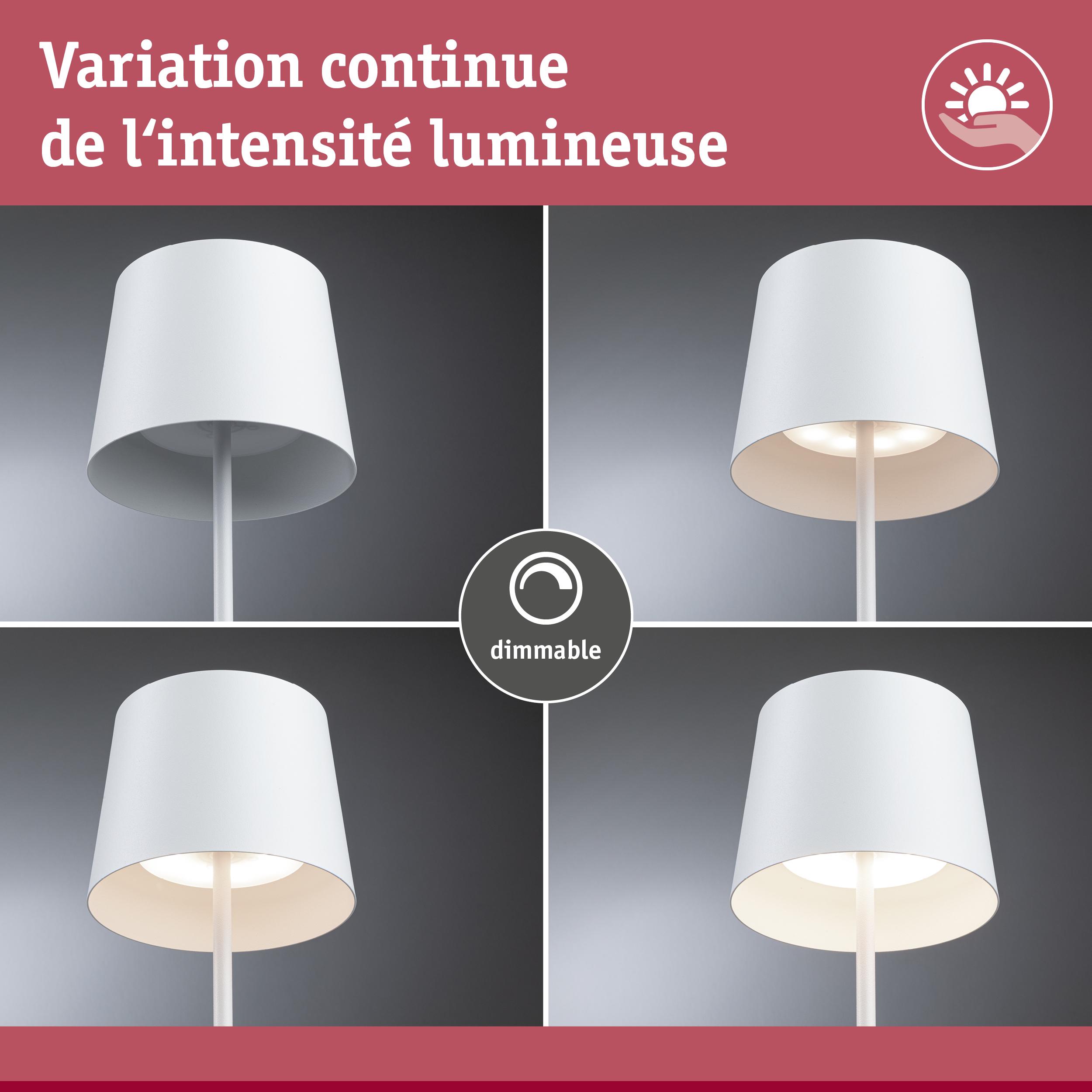 Lampadaire blanc dimmable avec intensité lumineuse réglable pour éclairage d'ambiance