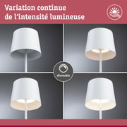 Lampadaire blanc dimmable avec intensité lumineuse réglable pour intérieur moderne