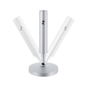 Silberner Aluminium-Halter mit verstellbarem Gelenk für flexible Beleuchtungslösungen im Innenbereich