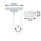 Weißes LED-Lichtpaneel mit 165 mm Breite und 1 m Kabel für moderne Beleuchtungslösungen