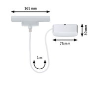 White LED light 165 mm wide with 1 m cable for modern lighting solutions