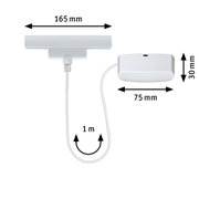 White LED light 165 mm wide with 1 m cable for modern lighting solutions