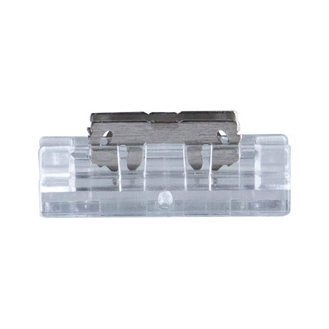 Support en plastique transparent avec clip métallique pour systèmes d'éclairage LED, accessoire de montage