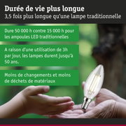 Ampoule LED avec durée de vie de 50 000 heures, éclairage économique avec moins de déchets