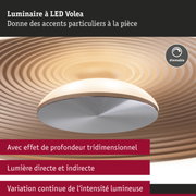 Luminaire LED Volea avec effet de profondeur tridimensionnel et intensité lumineuse dimmable beige