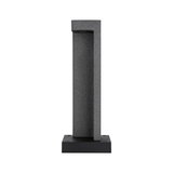 Modern grey granite outdoor wall light with black base for garden lighting