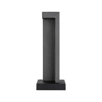 Moderne grijze granieten buitenmuurlamp met zwarte voet voor tuinverlichting