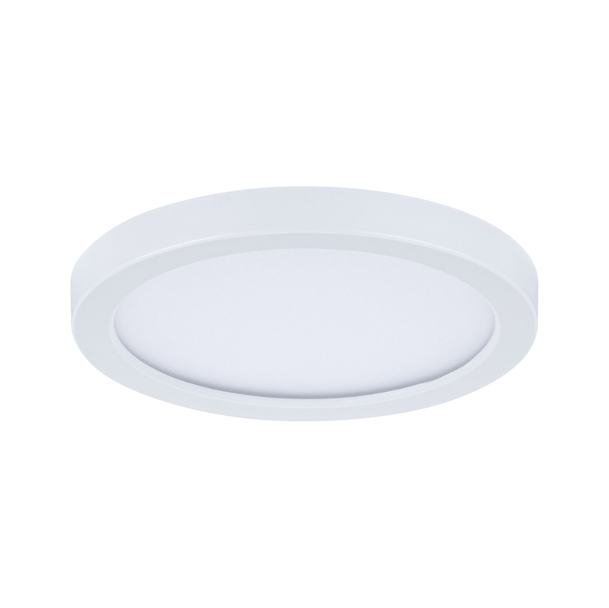 Round white plastic LED ceiling panel for energy-efficient room lighting