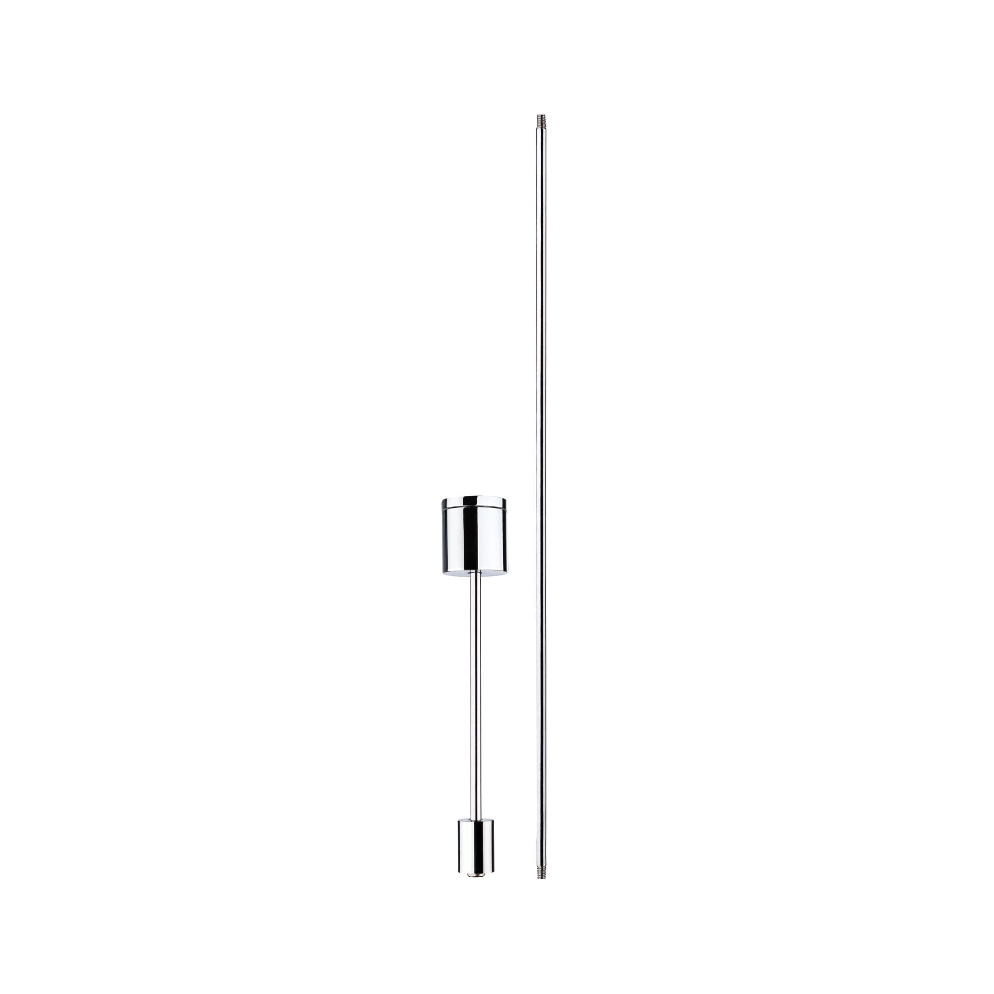 URail Accessories Suspension bar 18mm Chrome Chrome ceiling pendant rod and canopy in metal for modern lighting systems