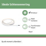 Flexibele witte LED-lichtstrip voor eenvoudige lichtscenering zonder kabelmontage of transformator
