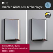 Miro LED-Spiegelleuchte mit stufenlos einstellbarer Weißlichtfarbe von 3000K bis 6500K