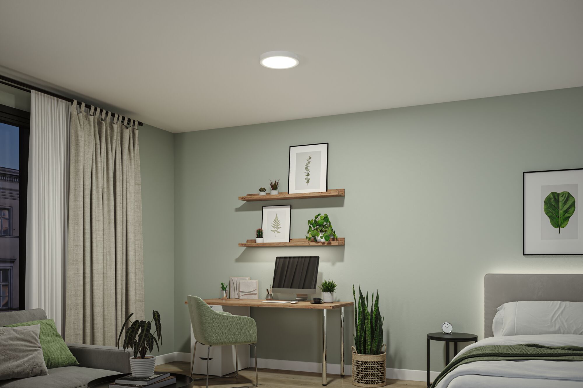 LED Panel Pisa 4000K 290mm 1800lm 17W Weiß matt