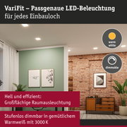 VariFit LED-Einbauleuchten in warmweiß, dimmbar, für großflächige Raumausleuchtung mit 3000K.