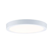 Runde weiße LED-Deckenleuchte aus Metall mit warmweißem Licht für modernes Raumlicht