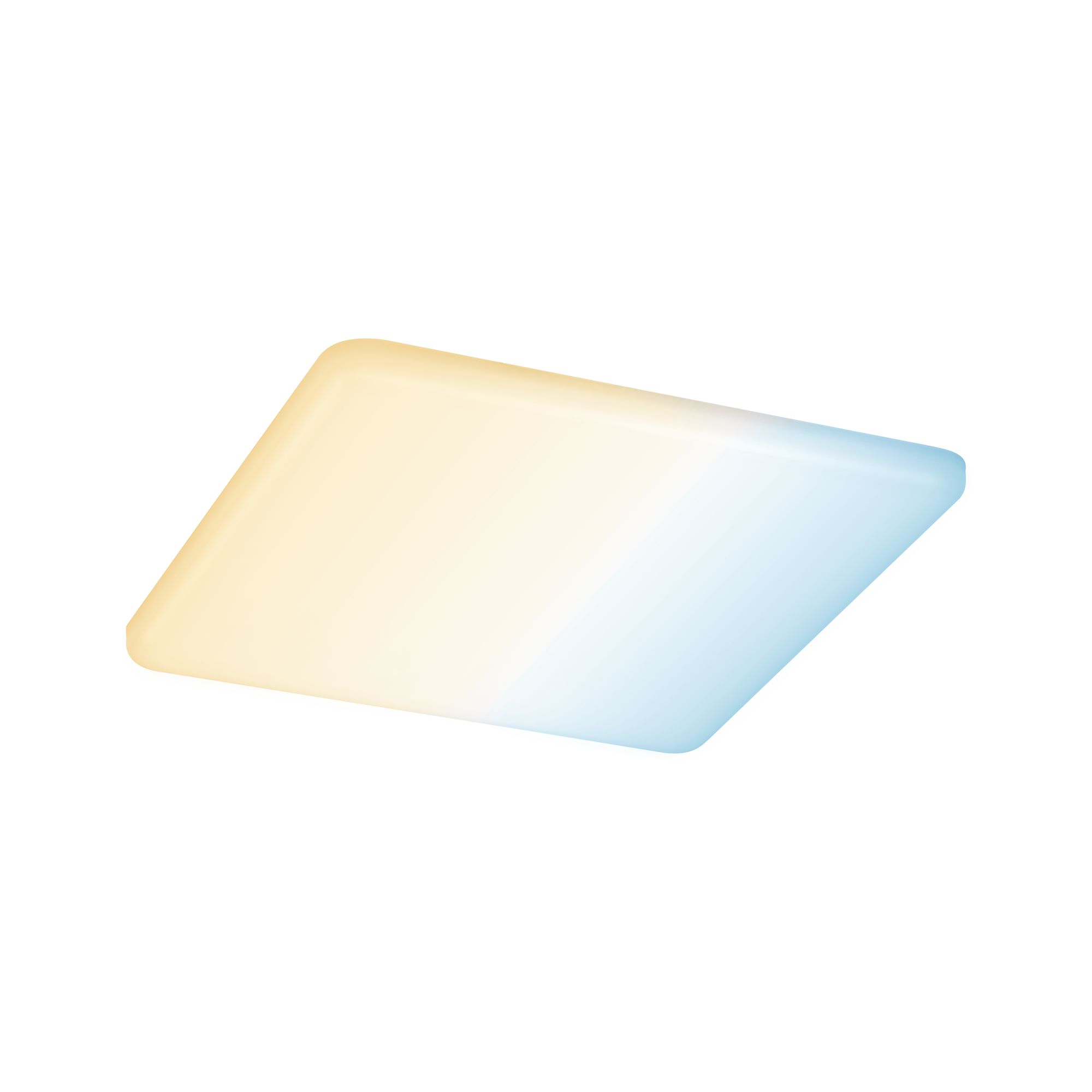 Rectangular LED ceiling light with warm and cool white light for modern room lighting