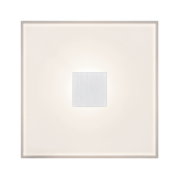 Square cream glass wall light with aluminium center for modern indoor lighting design