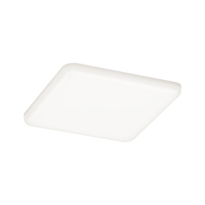 Plafonnier LED carré blanc avec coins arrondis pour un éclairage moderne