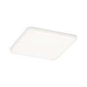 Square white LED ceiling light with rounded corners for modern room illumination