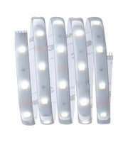 Bande LED flexible avec LEDs blanches et dos autocollant pour un éclairage polyvalent.