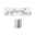 Profilé de strip LED Duo Connecteur End Cap – Pack de 2 Alu mat Connecteur d'angle en métal argenté pour profilé LED en aluminium pour montage d'angles de bandes lumineuses