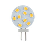 Ronde LED-lichtplaat met gele diodes en twee metalen pinnen voor energiezuinige verlichting
