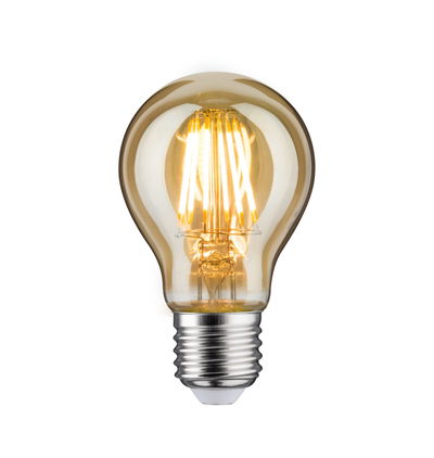 Ampoule LED filament en verre ambré avec culot E27 pour éclairage décoratif et économie d'énergie