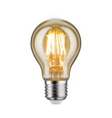 LED-Filament-Glühbirne mit bernsteinfarbenem Glas und E27-Fassung für dekorative Beleuchtung