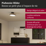 Plafonnier Hildor au design élégant avec lumière ambiante uniforme pour espace de vie