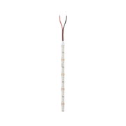 LED strip light with white LEDs and red and black wires for flexible lighting solutions