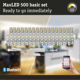 MaxLED 500 basic set with flexible white LED strips, dimmable and Bluetooth app control lighting solution