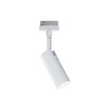 Moderner weißer LED-Strahler aus Metall für Schienensysteme, dimmbar und schwenkbar