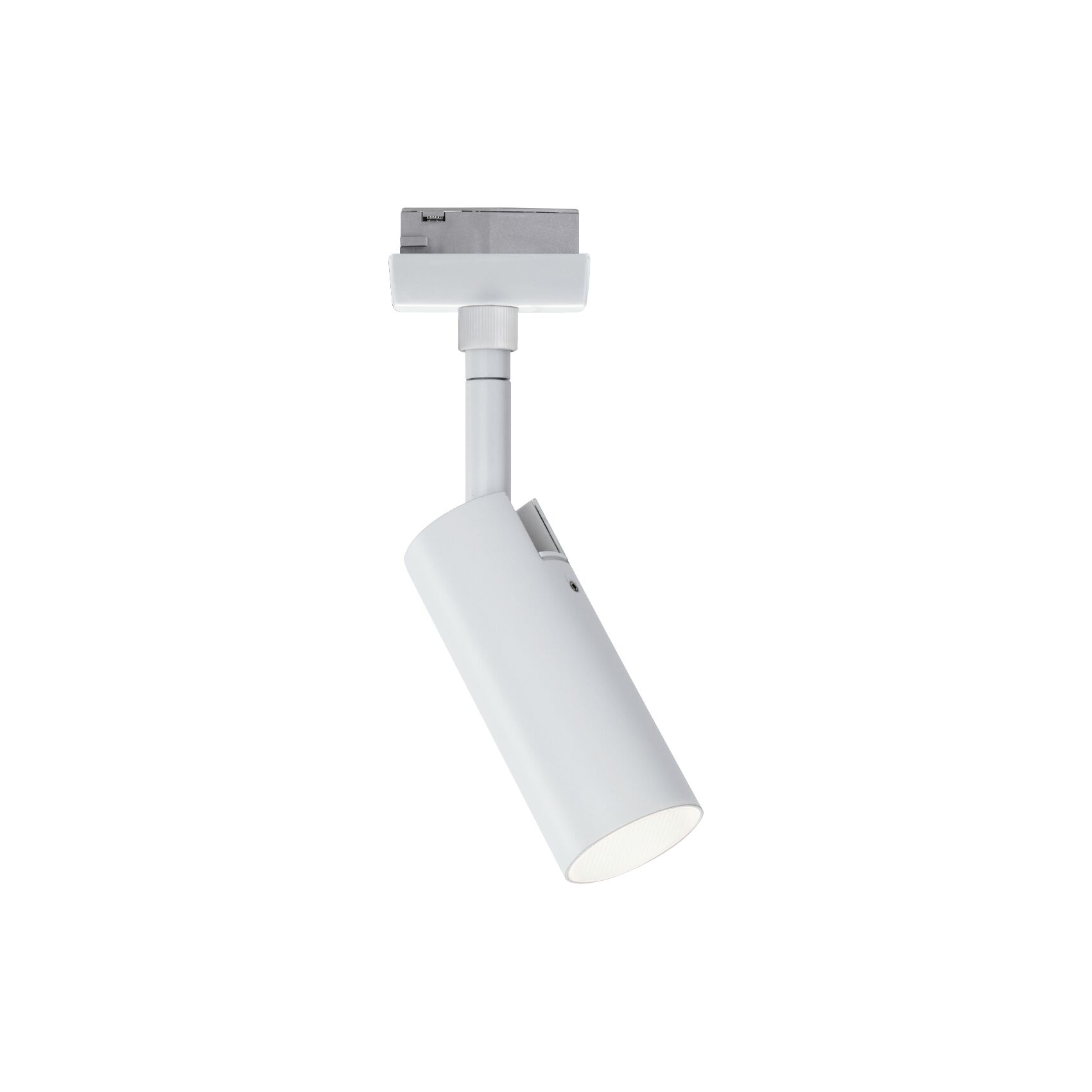 Moderner weißer LED-Spot aus Metall für Schienensysteme, energiesparende Innenbeleuchtung