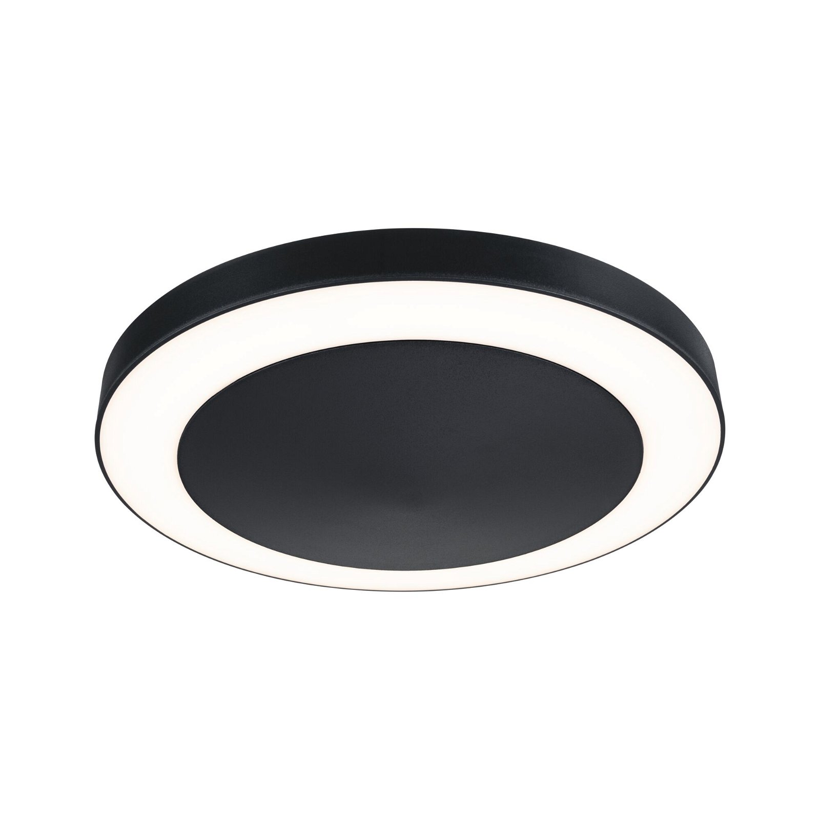 LED Ceiling luminaire Smart Home Zigbee Circula Dusk sensor insect-friendly IP44 round 320mm Tunable Warm 14W 880lm 230V Anthracite Plastic