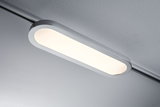 Modern white LED ceiling light with rounded rectangular shape for contemporary room lighting