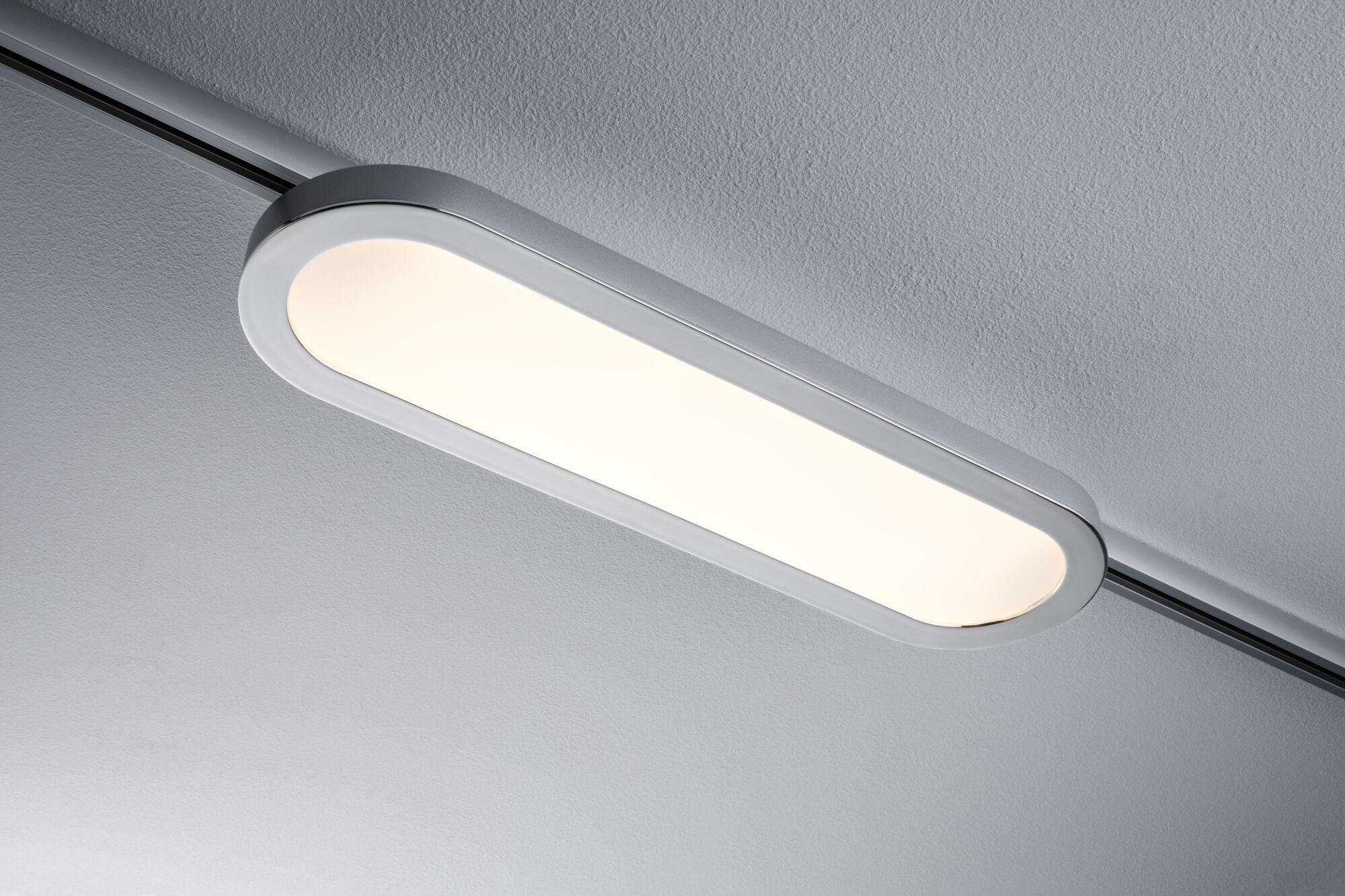 Plafonnier LED blanc moderne de forme rectangulaire arrondie pour un éclairage intérieur contemporain
