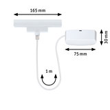 White LED light bar 165 mm long with 1 m cable for versatile lighting solutions.