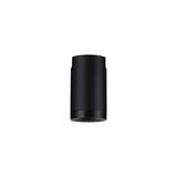 Black cylindrical metal ceiling light for modern indoor lighting solutions