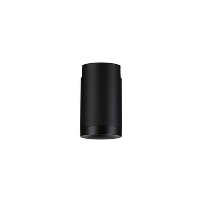 Black cylindrical metal ceiling light for modern indoor lighting solutions