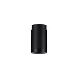 Plafonnier cylindrique noir en métal pour un éclairage intérieur moderne