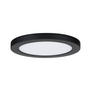 Rundes LED-Deckenlicht mit schwarzem Rahmen und weißem Diffusor für moderne Raumbeleuchtung