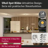 Moderne Küche mit URail Spot Hildor LED-Pendelleuchten in Weiß mit 3-Stufen-Dimmfunktion und warmweißem Licht