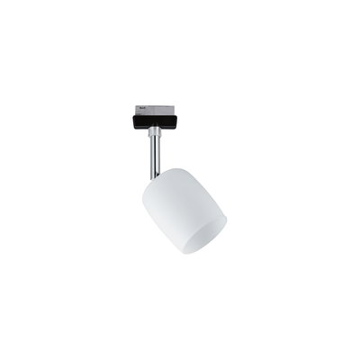 Projecteur LED blanc moderne avec verre et support en métal pour éclairage flexible
