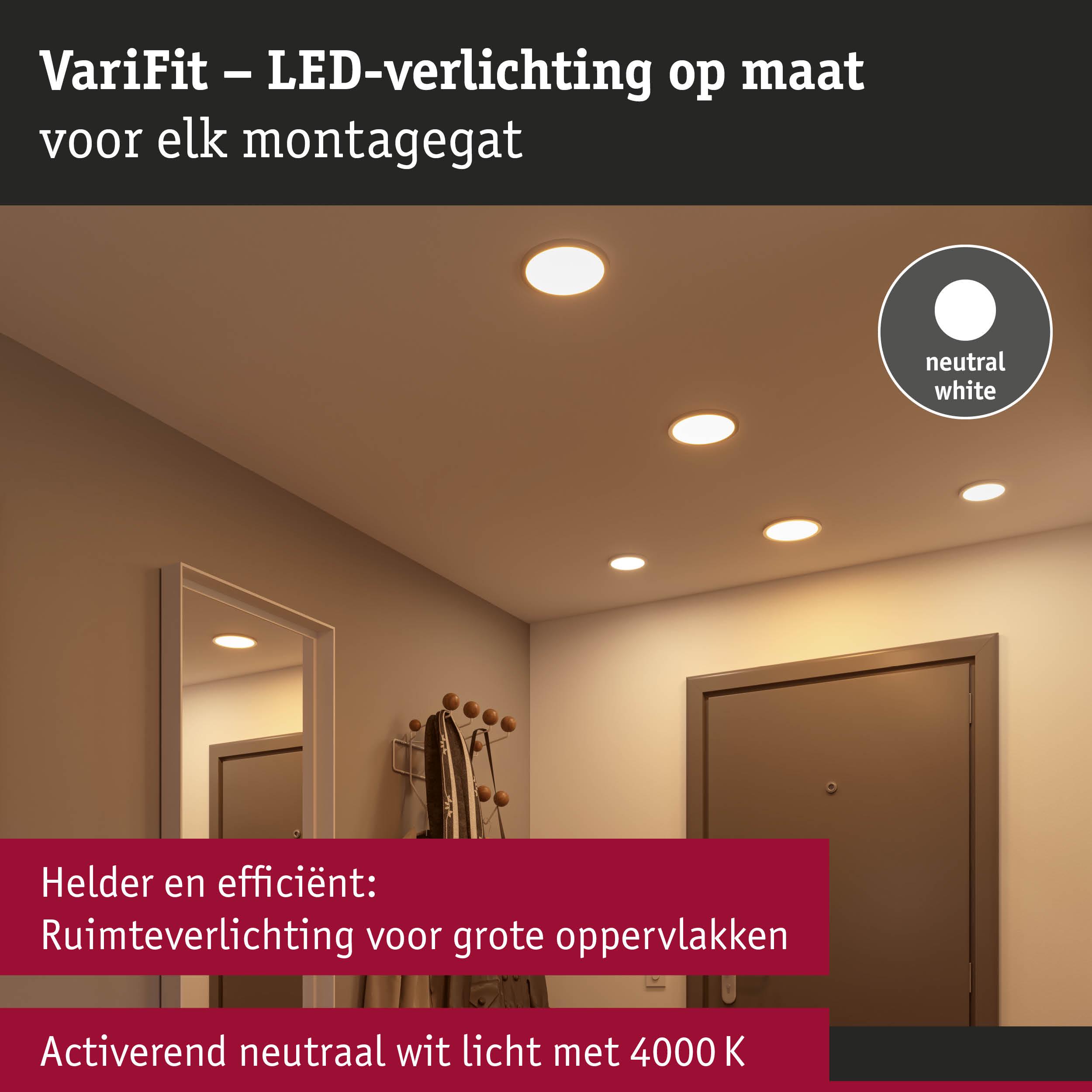 VariFit LED-verlichting met neutraal wit licht 4000K voor heldere, efficiënte ruimteverlichting