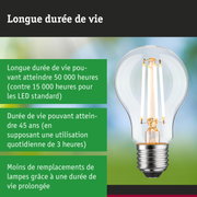 Ampoule LED avec durée de vie de 50 000 heures, lampe économique et durable