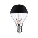 LED bulb with black top and E14 base, energy-saving light for home lighting solutions