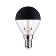 LED bulb with black top and E14 base, energy-saving light for home lighting solutions
