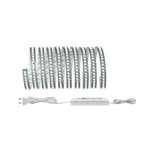 Flexible white LED strip with power supply for energy-efficient room lighting